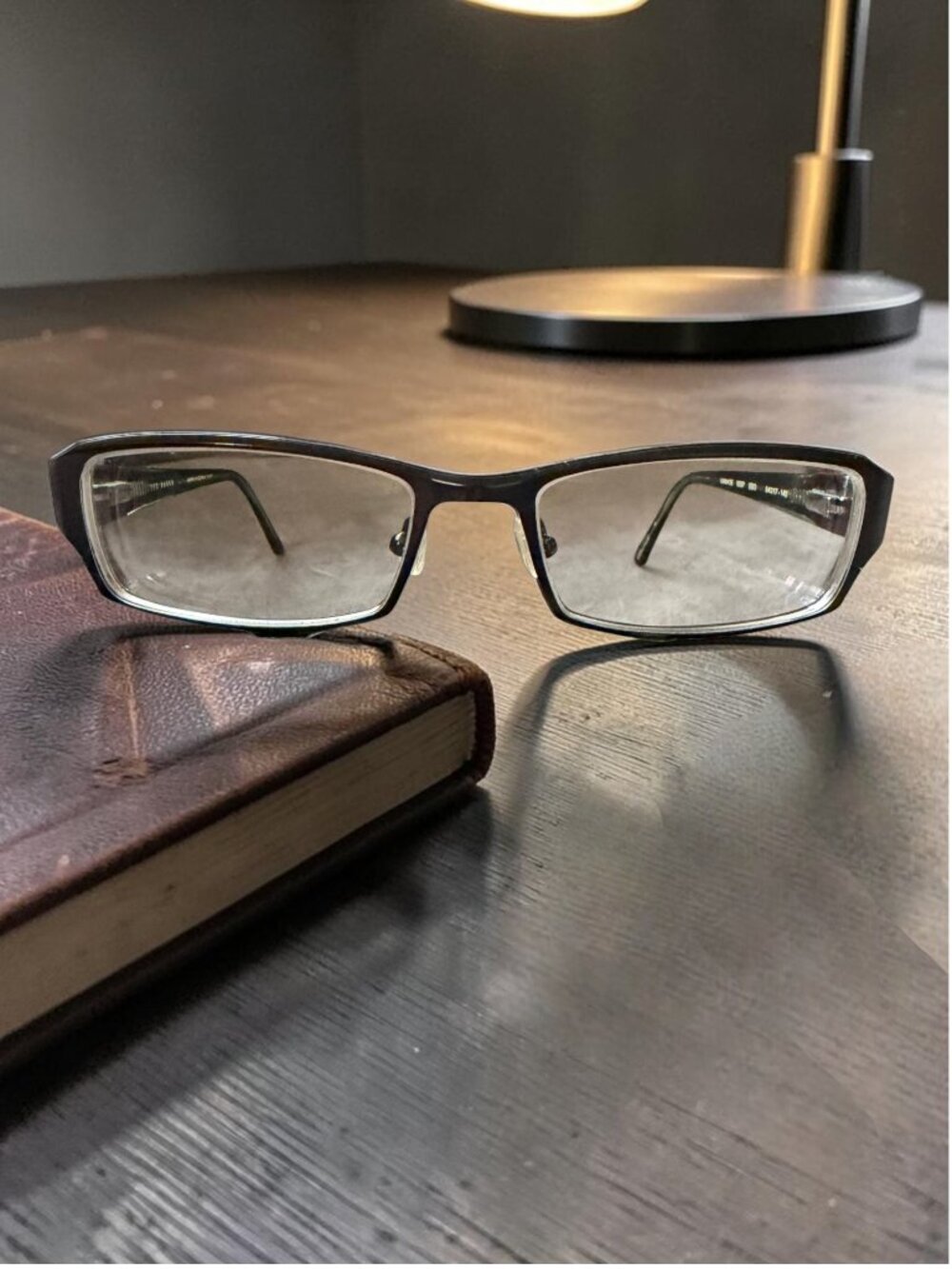 Ted Baker Vanhoe B307 Y2K Rectangular Eyeglasses Frames Green Office Siren 54-17